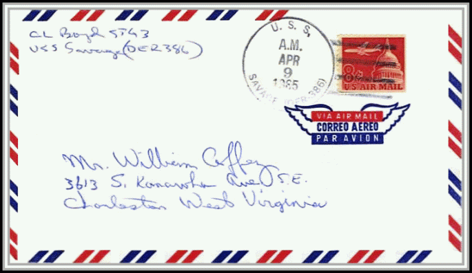 scan of DER-386 postmark (1965)