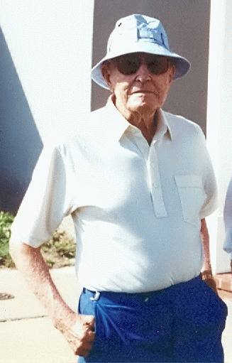 photograph of Rear Admiral Oscar C. Rohnke (Retired) - September 1995, pictured at a USS Savage reunion in Virginia Beach, Virginia