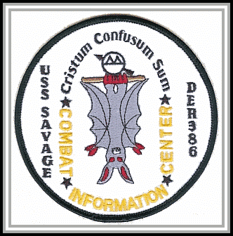 scan of Combat Information Center DER-386 patch