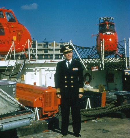 photograph of Captain Rohnke aboard the EASTWIND