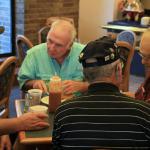 Marvin Pendergrass, Rich Cornall, Vic Belaire, Gene Hansen (back to camera)